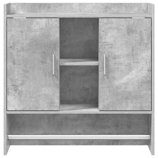 Maison Exclusive - Seinähylly, Betoni harmaa, 80 x 36 x 80 cm