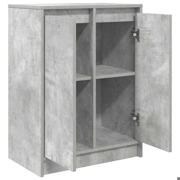 Maison Exclusive - Betonggrå buffé 57x34x76 cm ingenjörsträ