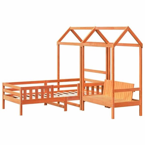 Maison Exclusive - Vuode- ja penkkisetti katolla ilman patjaa 75x190 cm
