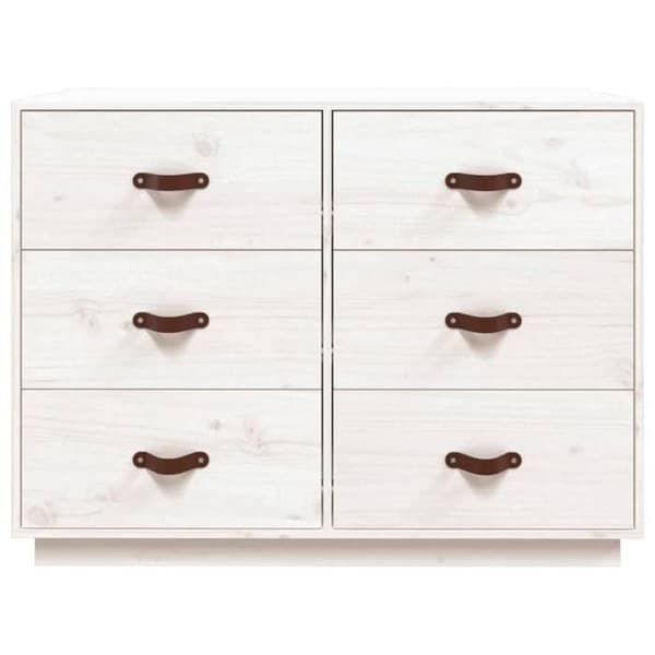 Maison Exclusive - Buffé Vit 100x40x75 cm Massivt furu Vit