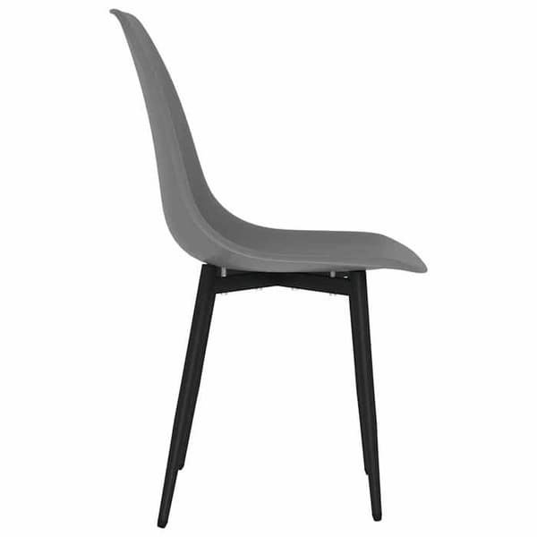 Maison Exclusive - Ruokatuolit 4 kpl harmaa PP