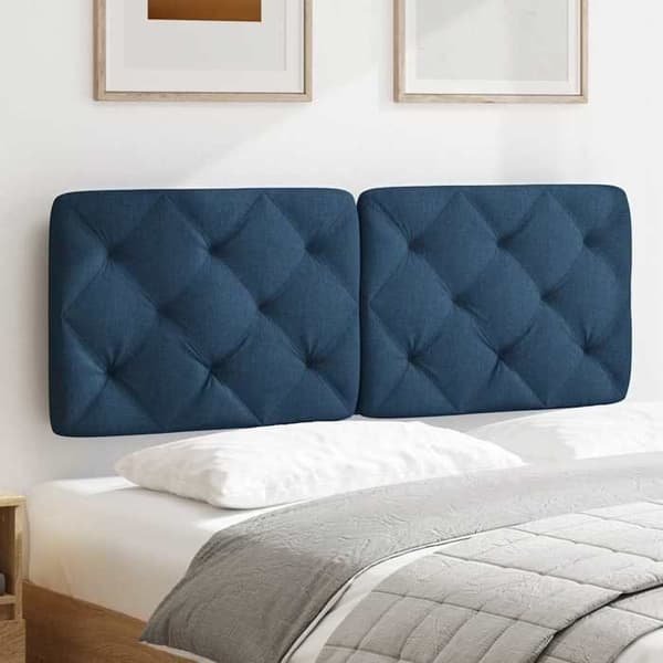 Hovedgærdedæmper - EKSKLUSIV HUS - 140 cm - Blå - Polyesterstof - Fyld af polypropylenfiber Blå