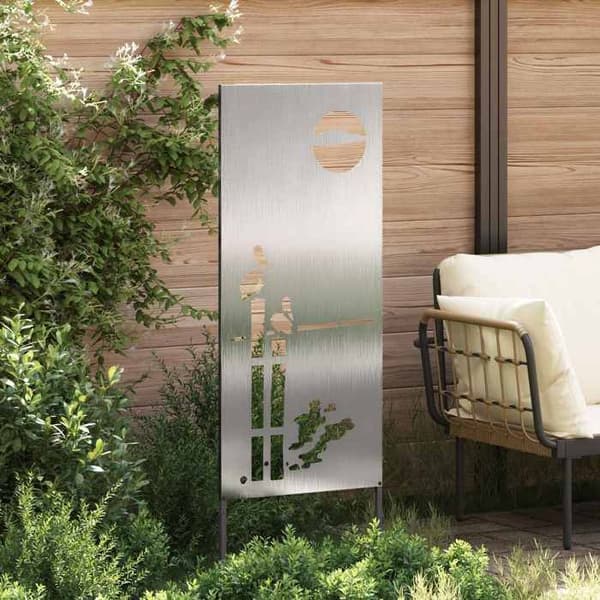 Maison Exclusive - Have skærm Fretwork Sølv 50 x 140 cm Silver