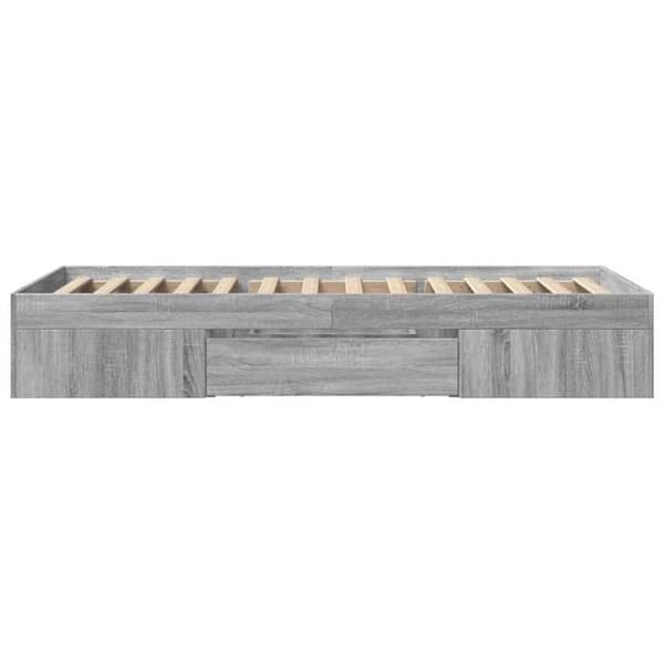 Maison Exclusive - Sengestel uden madras sonoma grå 100x200 cm Sonoma grå
