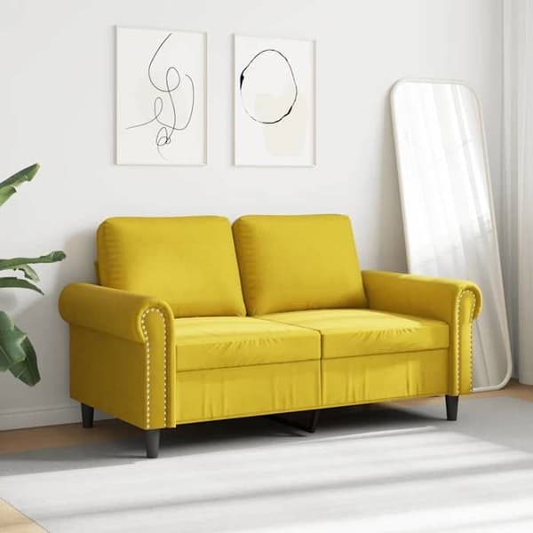 Maison Exclusive - Soffa 2-sits Gul 120 cm Sammet