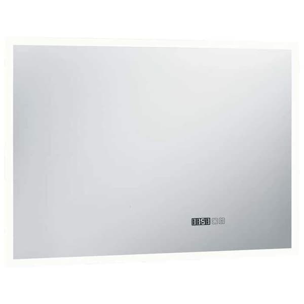 LED-spegel - Exklusivt Hem - Tidsvisning - Touchsensor - 100x60 cm - IP44 silver-