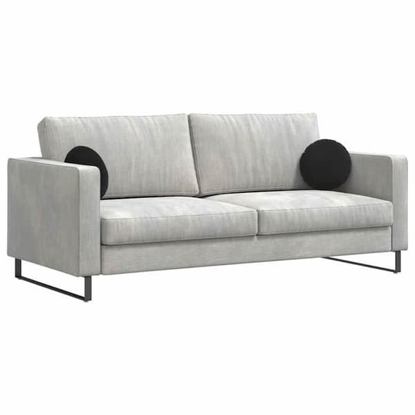 Maison Exclusive - Sittkuddar 2 st Sammet Svart Ø30 x 13 cm