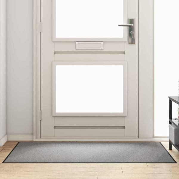 Maison Exclusive - Harmaa ja Musta Sisäänkäyntimatto 90 x 150 cm 100% Polyamidia