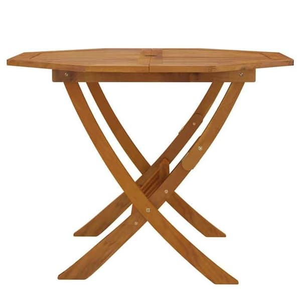 Maison Exclusive - Fällbord för trädgård 90x75 cm i solid akaciaträ