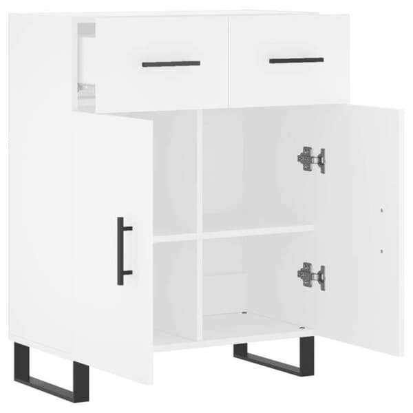 Maison Exclusive - Hvidt buffet 69,5x34x90 cm ingeniørtræ Vit