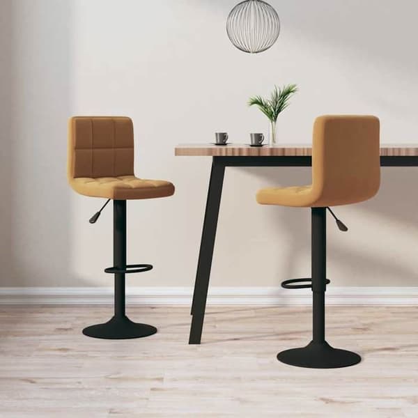 Maison Exclusive - Barstolar set om 2 brun sammet