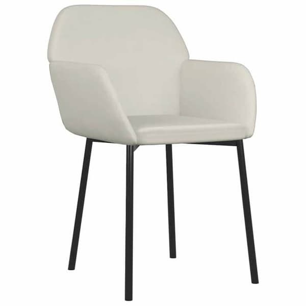 Maison Exclusive - Matstolar set om 2 Creme Sammet