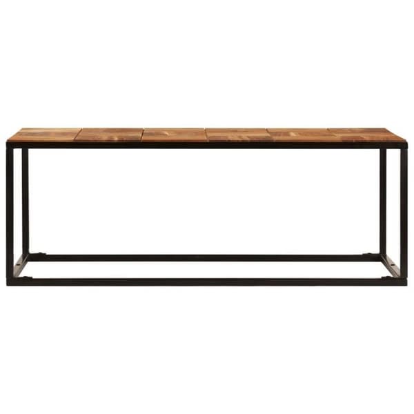 Maison Exclusive - Sofabord 110x60x40 cm Solid akacietræ og stål brunt och svart