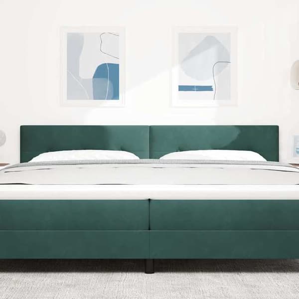 Maison Exclusive - Mörkgrön sänggavel 200 cm Sammet