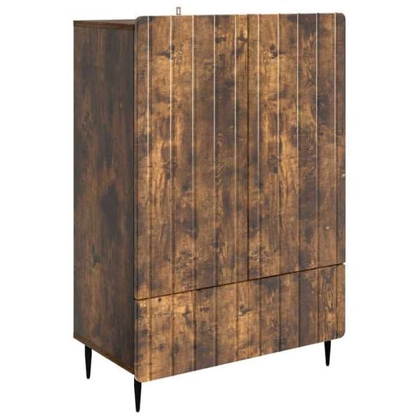 Maison Exclusive - Buffé Ek rökig 66 x 34,5 x 97 cm Ingenjörsträ