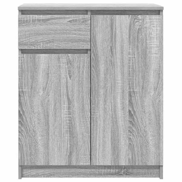 Maison Exclusive - Buffé med låda sonoma grå 71x35x84 cm ingenjörsträ