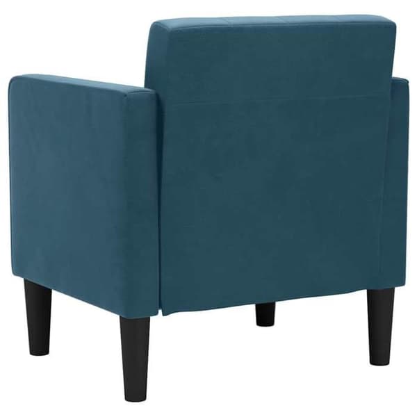 Maison Exclusive - Sofa stol med armlæn i blå velour 53 cm
