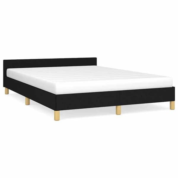 Maison Exclusive - Sengestel uden madras sort 140x200 cm stof