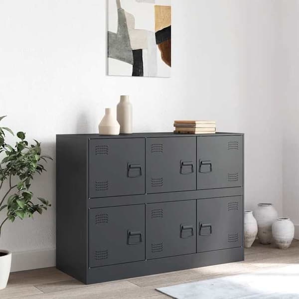 Maison Exclusive - Buffé antracit 99x39x73 cm stål