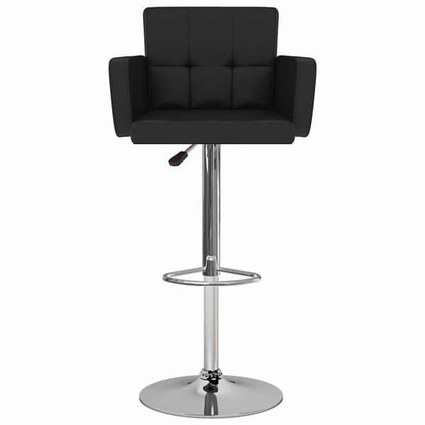 Maison Exclusive - Barstolar set om 2 svart konstläder