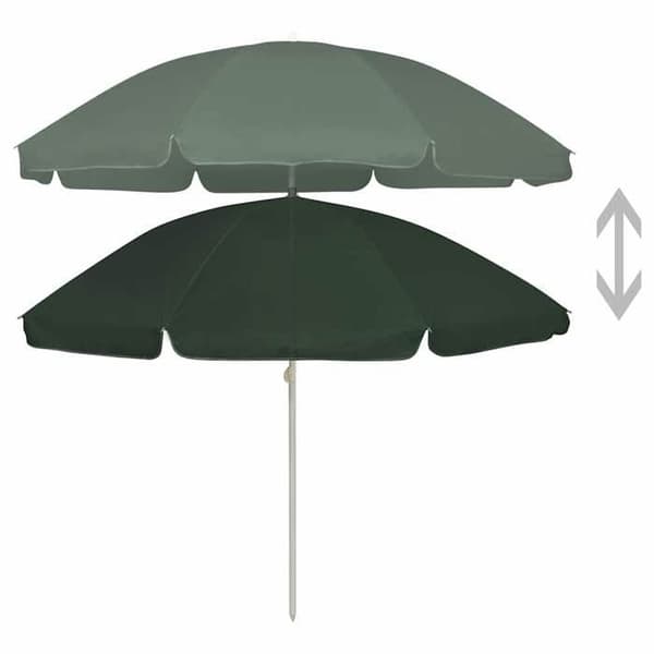 Maison Exclusive - Grön strandparasol 240 cm