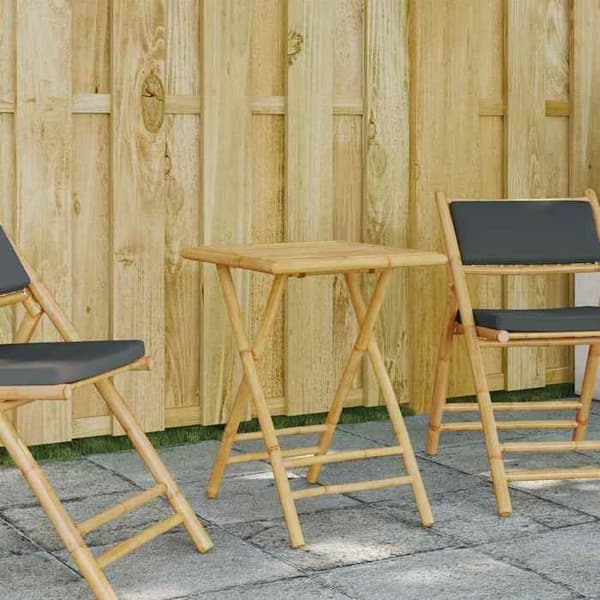 Maison Exclusive - Fällbart trädgårdsbord 55x55x75 cm bambu