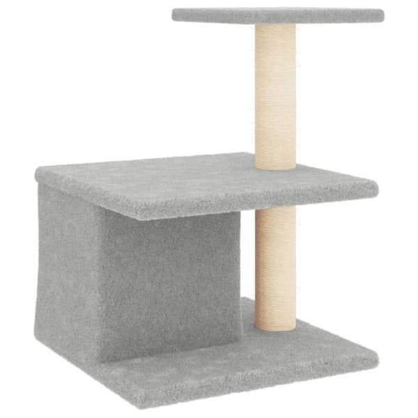 Maison Exclusive - Kattekradse med lys grå sisal 48 cm ljusgrått