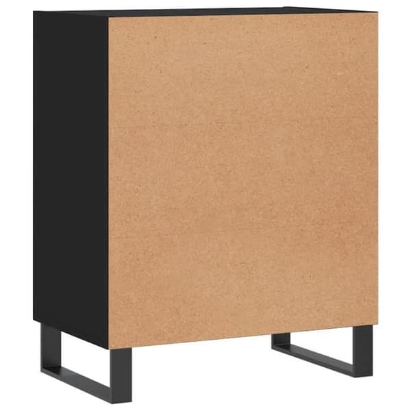 Maison Exclusive - Sort buffet 57x35x70 cm ingeniørtræ