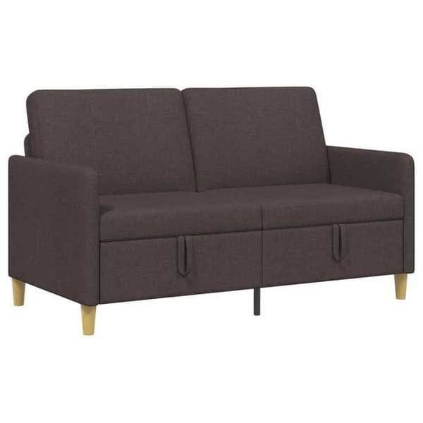 Maison Exclusive - Soffa med förvaring Mörkbrun 152 x 78 x 87 cm Polyester