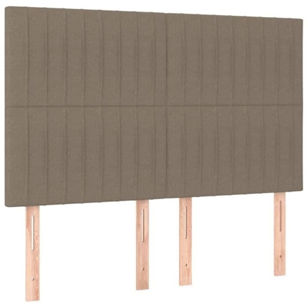 Sängynpäädyt 4 kpl Taupe 72x5x78/88 cm Kangas118 [cm] Mol