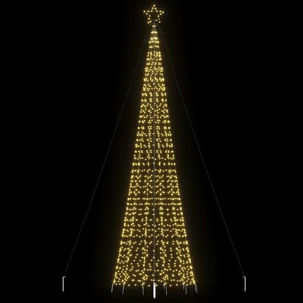 Juletræ - EKSKLUSIV HUS - 1534 LED - 500 cm - Varm hvid - 8 lys effekter Vit varm
