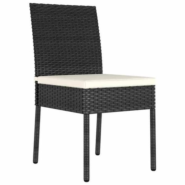 Maison Exclusive - 7 dele have spisebordssæt i sort Svart