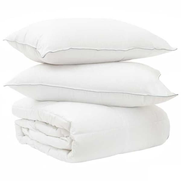Maison Exclusive - Sängset med täcke och kuddar 3 pc 155 x 220 cm Vinter