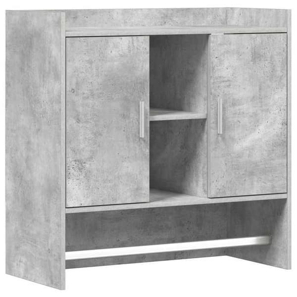 Maison Exclusive - Væghylde Montering væg Grå beton 80 x 36 x 80 cm
