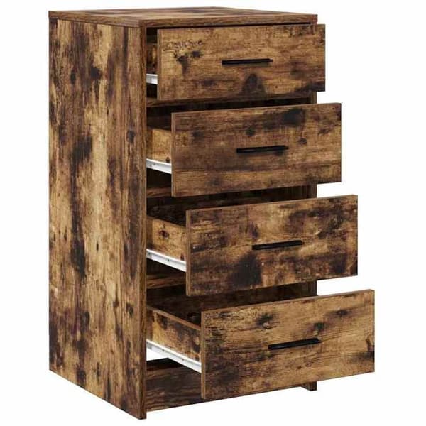 Maison Exclusive - Buffé Ek rökig 40 x 41 x 75 cm Ingenjörsträ Rökt ek