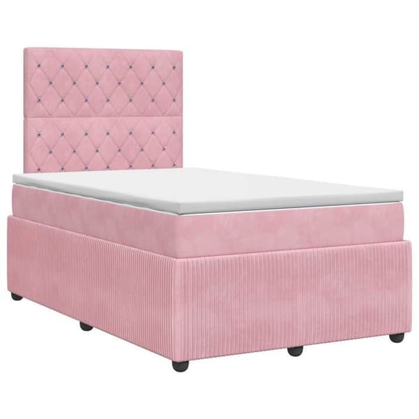 Maison Exclusive - Boxspring-sänky Rose patjalla 120 x 200 cm Sametti Ros
