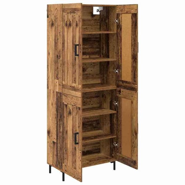 Maison Exclusive - Korkea Kaappi 2 kpl Vanha Puu 69,5 x 34 x 180 cm Ej specificerat