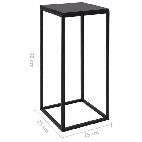 Maison Exclusive - Sidobord 2 st Svart Stål