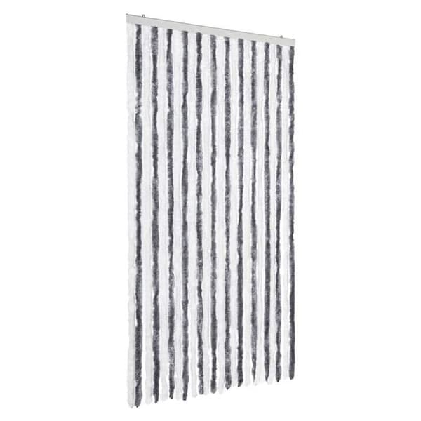 Maison Exclusive - Harmaa ja valkoinen hyttysverkko 100x200 cm chenille