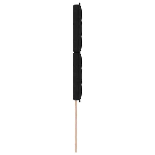 Maison Exclusive - LED-hovedgærde med sorte LED-strips 80 cm stof