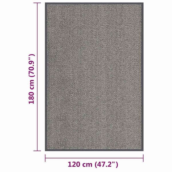 Maison Exclusive - Tæppe med lang luv 120x180 cm Lys brun