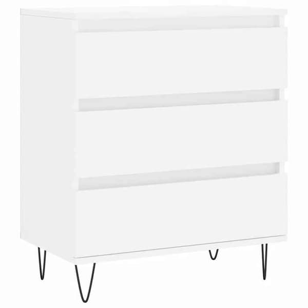 Maison Exclusive - Buffé Vit 60x35x70 cm Ingenjörsträ