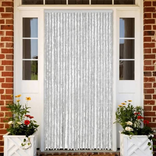Maison Exclusive - Grå fluegardin 100x230 cm chenille