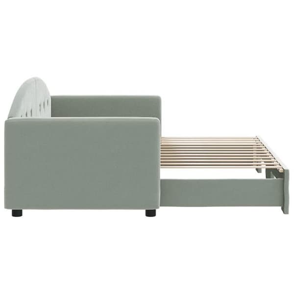 Maison Exclusive - Sovesofa med udtræk uden madras lys grå 80x200 cm