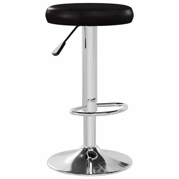 Maison Exclusive - Barstolar set om 2 svart konstläder
