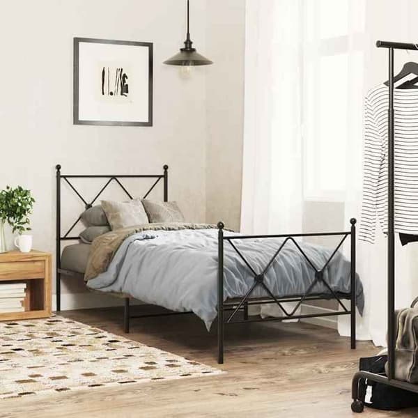 Maison Exclusive - Erstatnings hovedgærde i sort metal 75 cm