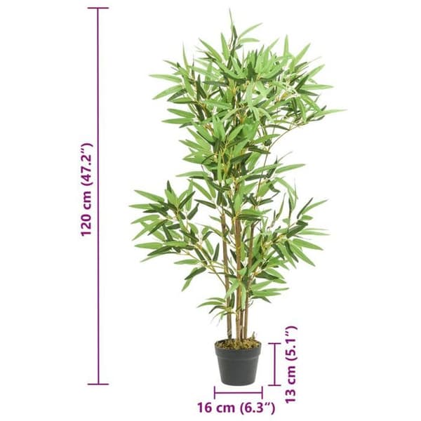 Maison Exclusive - Keinobambu 552 lehteä 120 cm vihreä