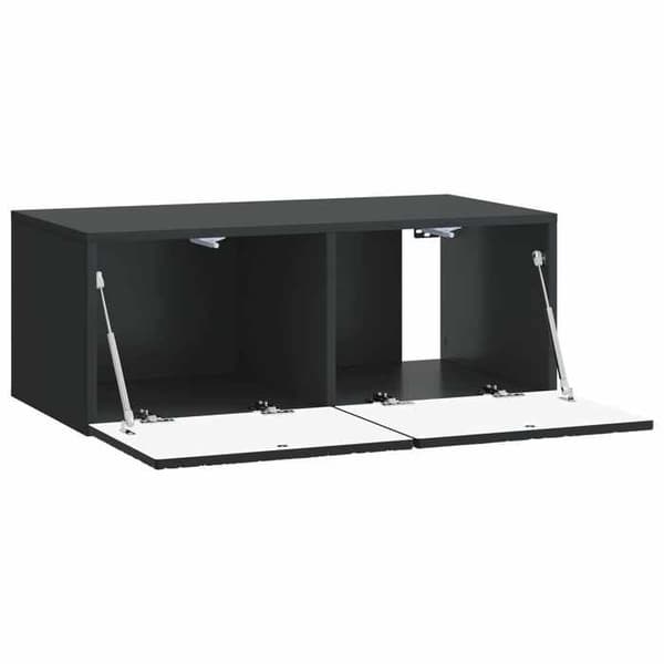 Maison Exclusive - Väggmonterad TV-möbel 98 x 31 cm Svart Ingenjörsträ Väggmontering