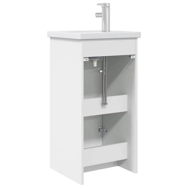 Maison Exclusive - Badeværelsesmøbel med hvid vask 42 x 40 x 84,5 cm