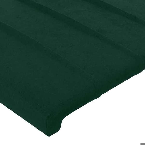 Maison Exclusive - Päätylevy korvilla Tummanvihreä 83x16x118/128 cm Sametti Mörkgrön